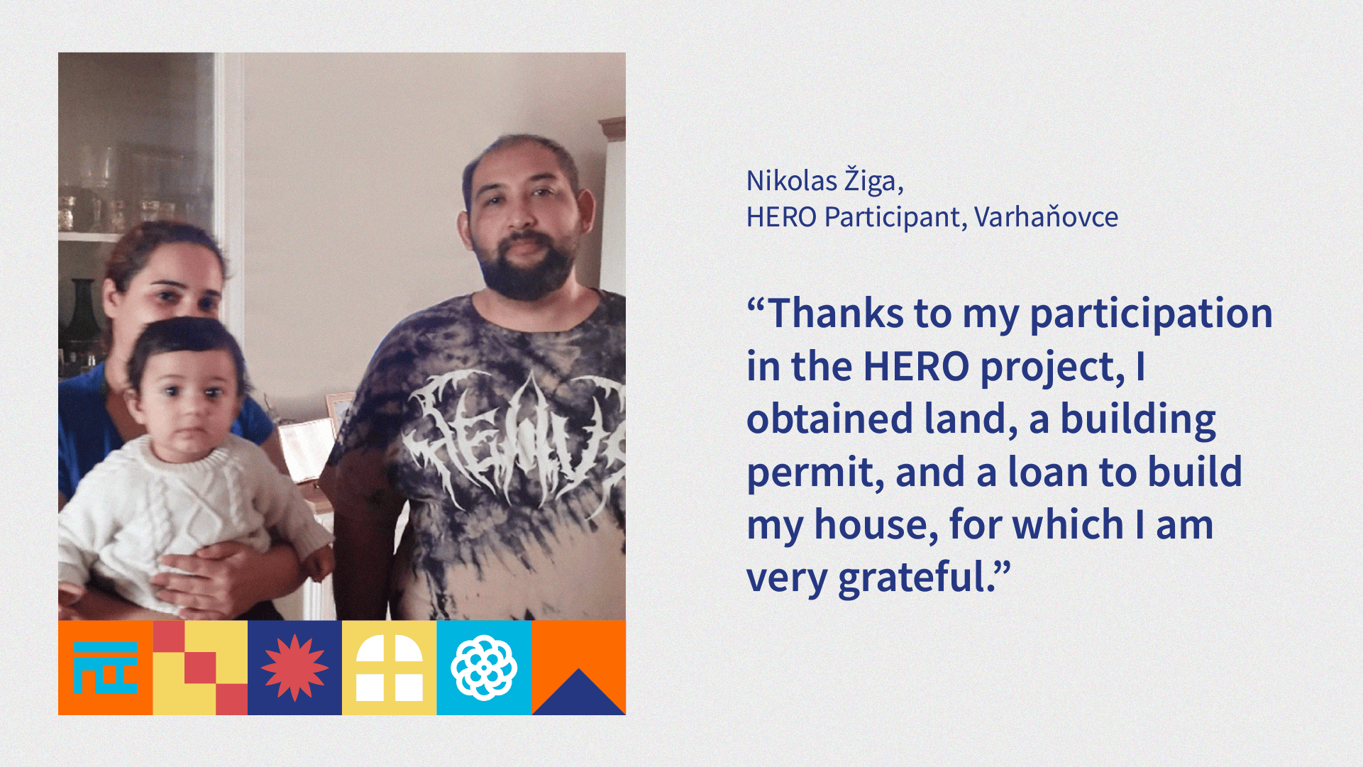 Thanks to my participation in the HERO project, I obtained land, a building permit, and a loan to build my house, for which I am very grateful
